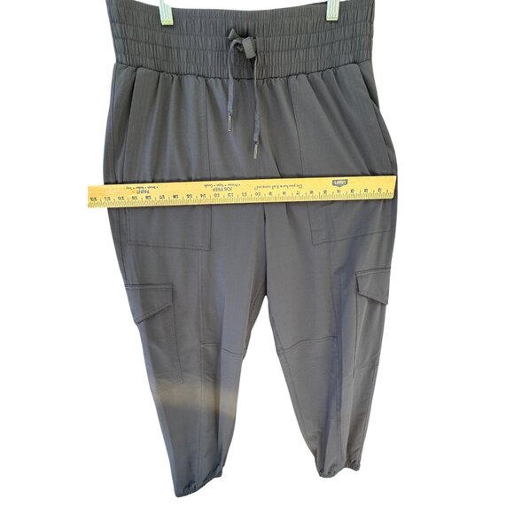 SPANX  Tan Jogger Track Pants High-Rise Elastic  Waist Size Large .Gray/Blue - Picture 9 of 16